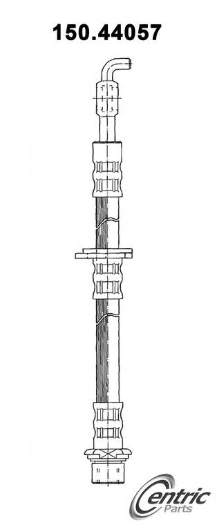 Centric Parts Brake Hose top view frsport 150.44057