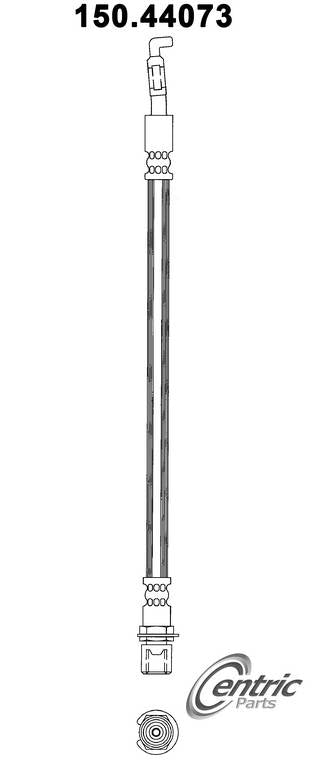 Centric Parts Brake Hose top view frsport 150.44073
