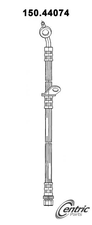 Centric Parts Brake Hose top view frsport 150.44074
