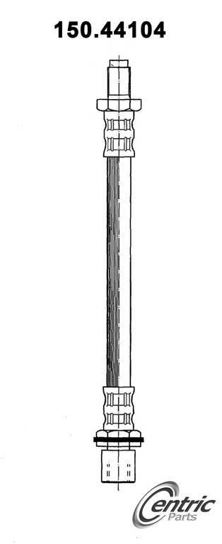 Centric Parts Brake Hose top view frsport 150.44104