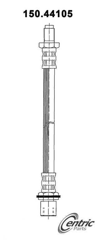 Centric Parts Brake Hose top view frsport 150.44105