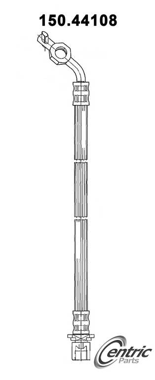 Centric Parts Brake Hose top view frsport 150.44108