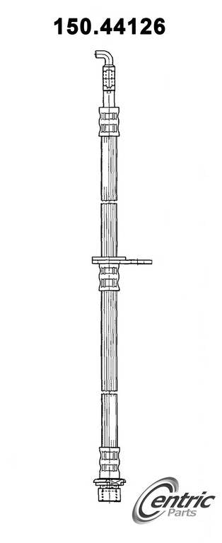 Centric Parts Brake Hose top view frsport 150.44126