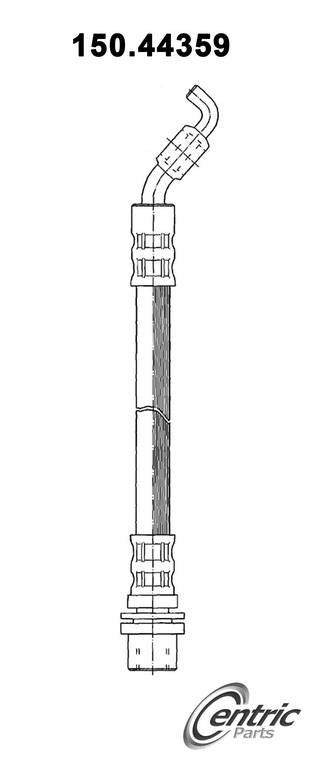Centric Parts Brake Hose top view frsport 150.44359
