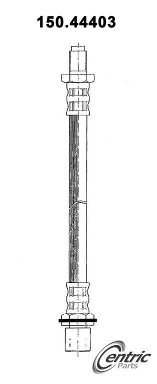 Centric Parts Brake Hose top view frsport 150.44403