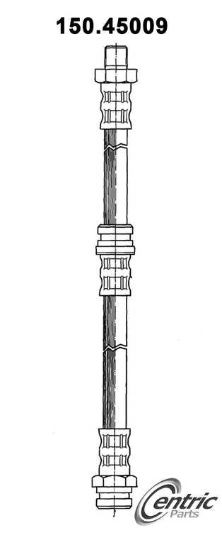 Centric Parts Brake Hose top view frsport 150.45009