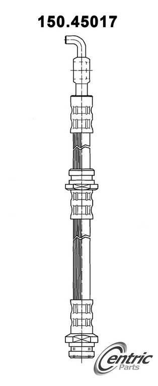 Centric Parts Brake Hose top view frsport 150.45017