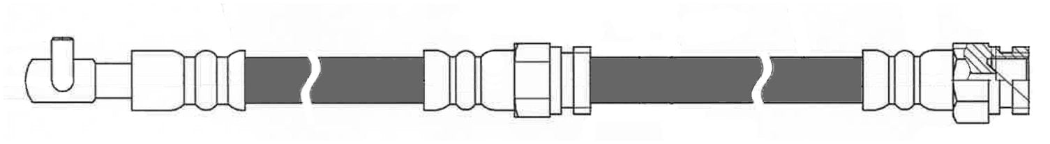 centric parts brake hose frsport 150.45056