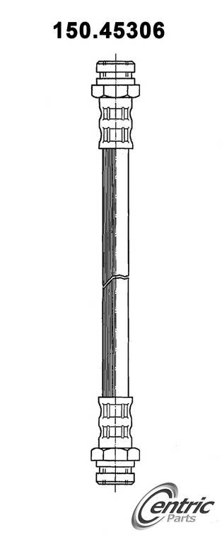 centric parts brake hose frsport 150.45306