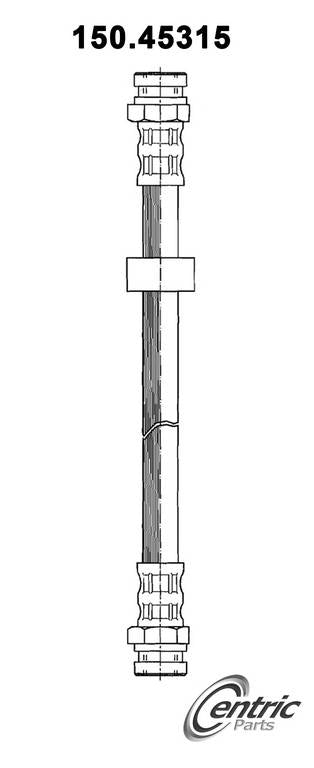 Centric Parts Brake Hose top view frsport 150.45315