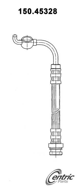 Centric Parts Brake Hose top view frsport 150.45328