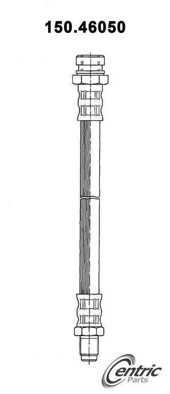 Centric Parts Brake Hose  top view frsport 150.46050