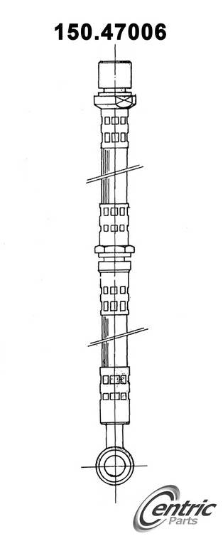 StopTech Brake Hose top view frsport 150.47006