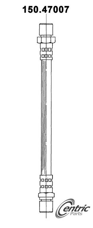 Centric Parts Brake Hose top view frsport 150.47007