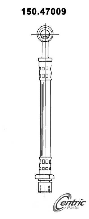 Centric Parts Brake Hose top view frsport 150.47009