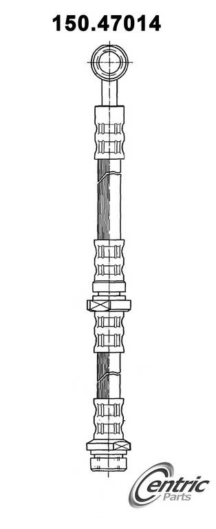 Centric Parts Brake Hose top view frsport 150.47014