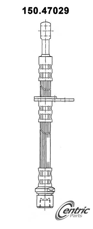Centric Parts Brake Hose top view frsport 150.47029