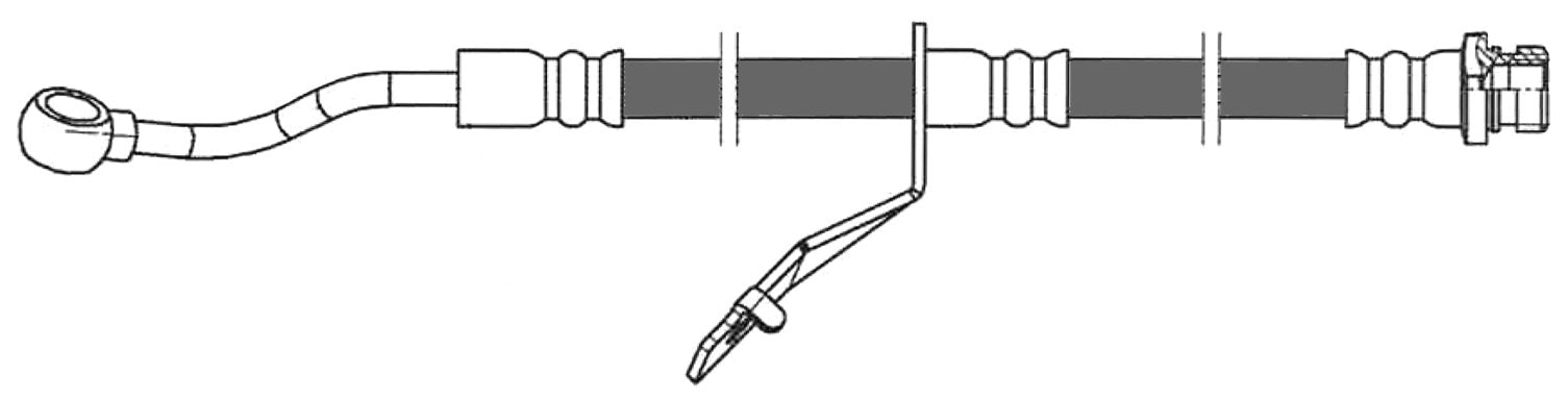 Centric Parts Brake Hose top view frsport 150.50060