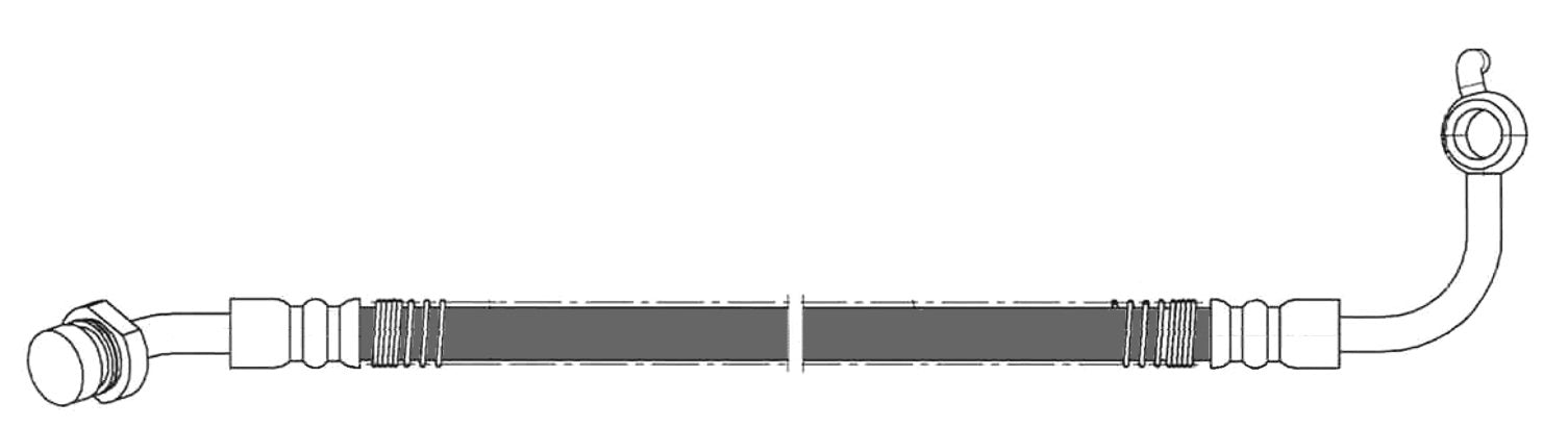 centric parts brake hose frsport 150.51354