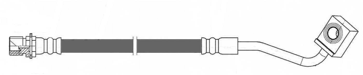 Centric Parts Brake Hose top view frsport 150.58317