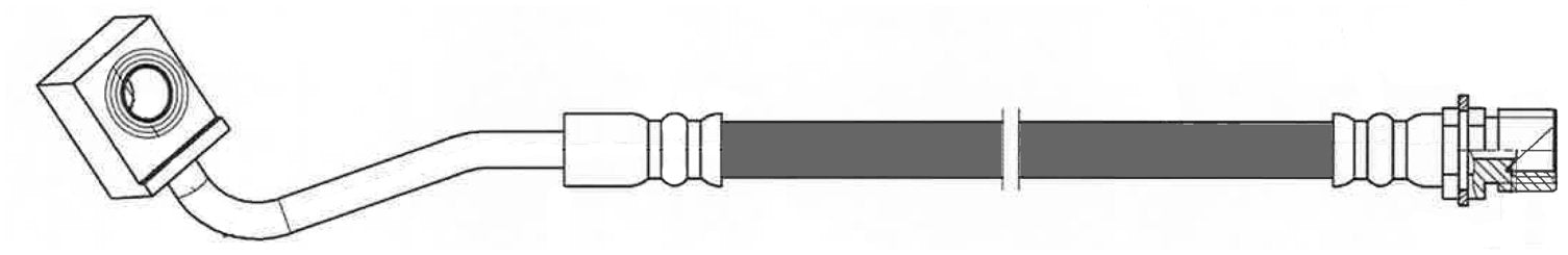 Centric Parts Brake Hose top view frsport 150.58318