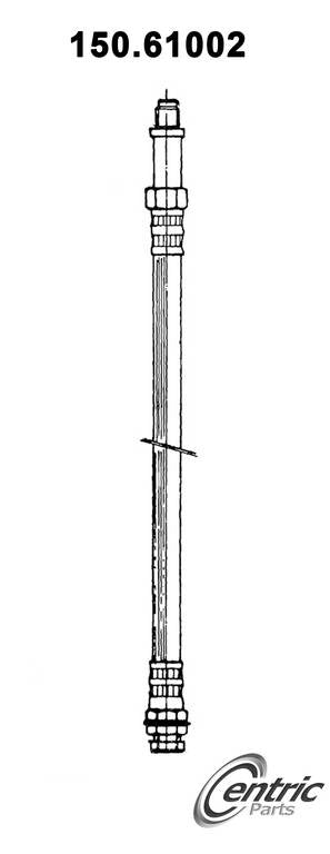 Centric Parts Brake Hose  top view frsport 150.61002