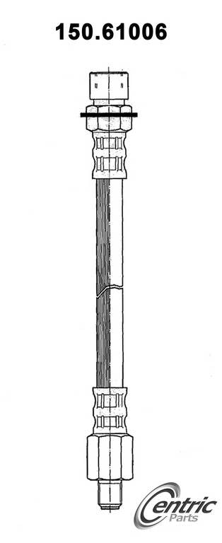 Centric Parts Brake Hose top view frsport 150.61006