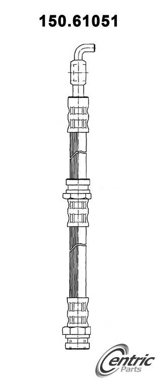 centric parts brake hose frsport 150.61051