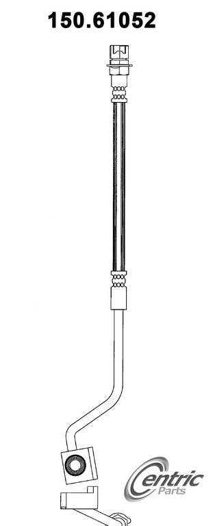 Centric Parts Brake Hose top view frsport 150.61052