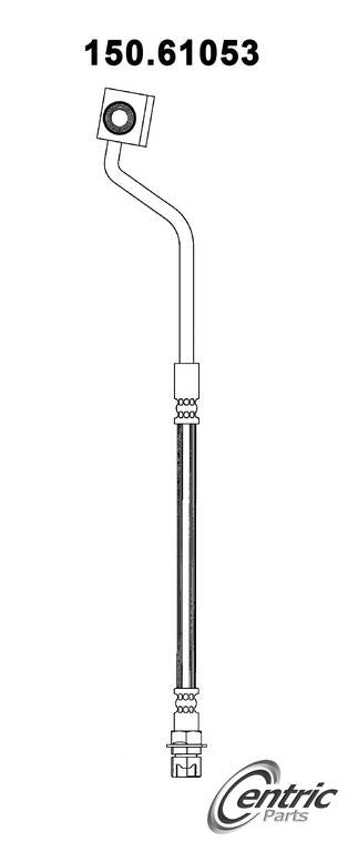 Centric Parts Brake Hose top view frsport 150.61053