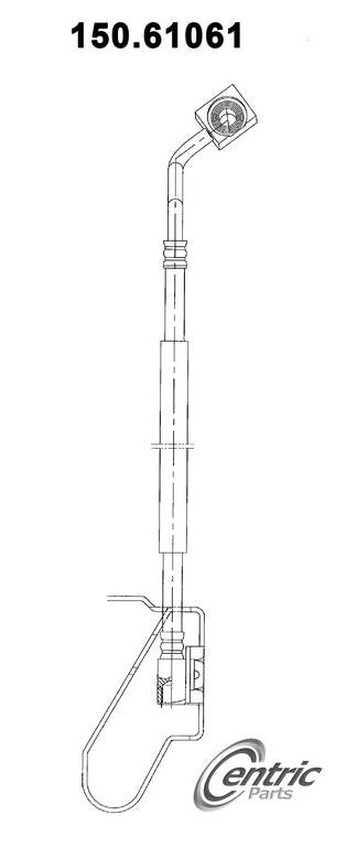 Centric Parts Brake Hose top view frsport 150.61061