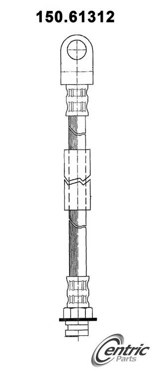 centric parts brake hose frsport 150.61312