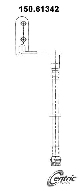 centric parts brake hose frsport 150.61342