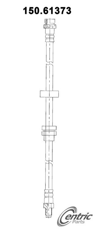 Centric Parts Brake Hose top view frsport 150.61373