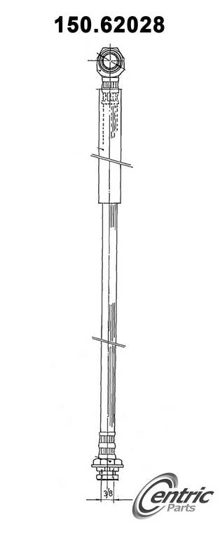centric parts brake hose frsport 150.62028
