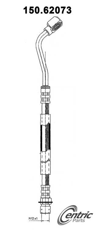 centric parts brake hose frsport 150.62073