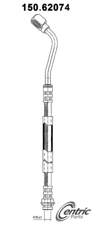 centric parts brake hose frsport 150.62074