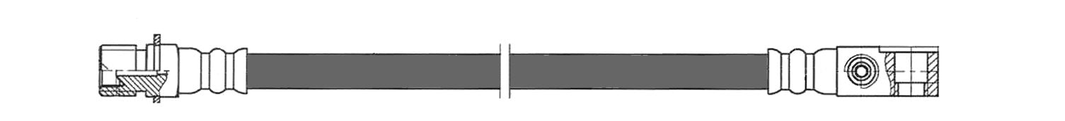 centric parts brake hose frsport 150.62339