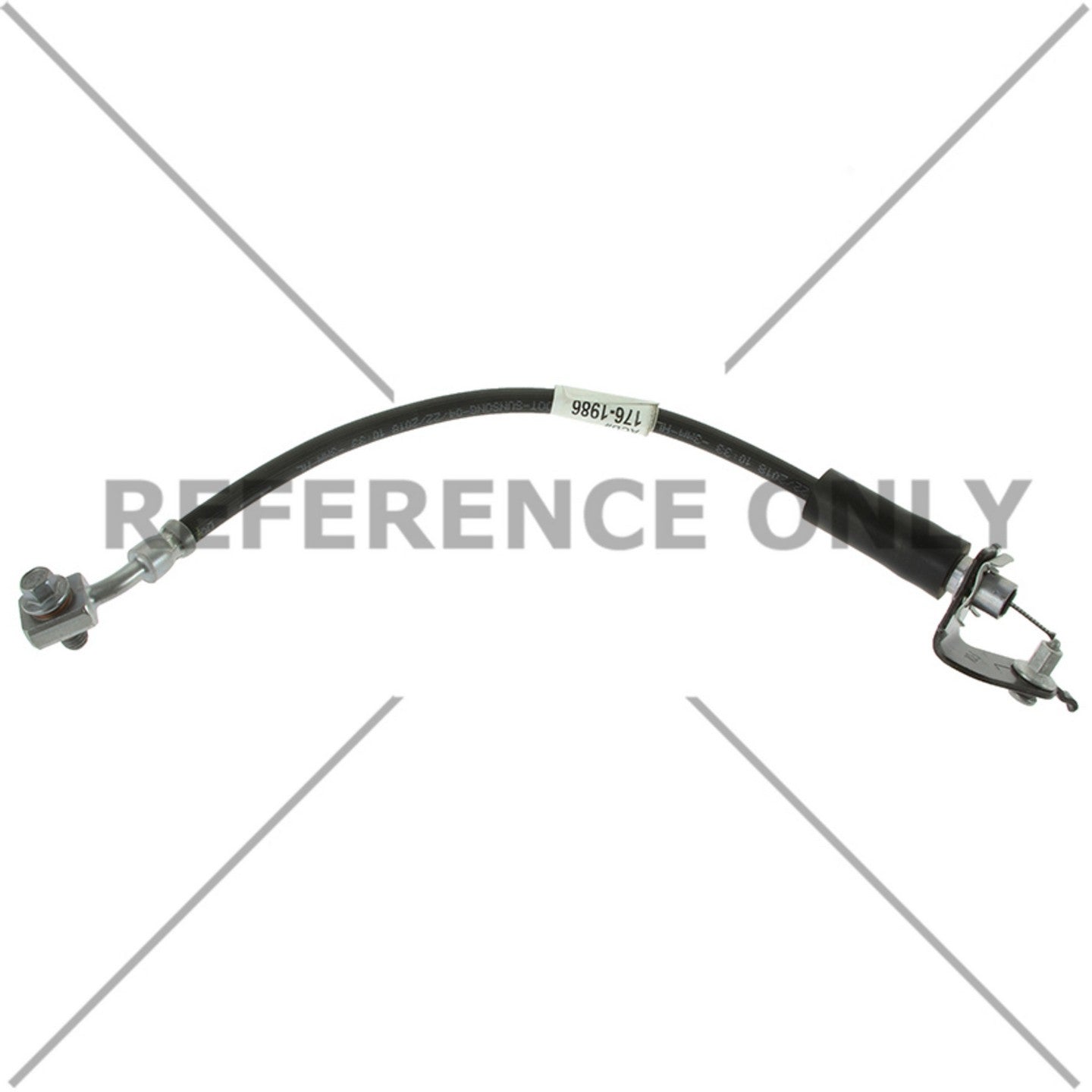 Centric Parts Brake Hose top view frsport 150.62484