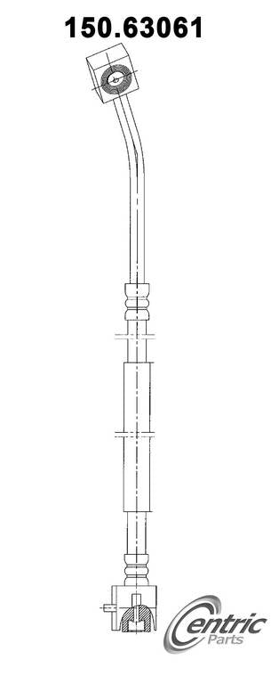 centric parts brake hose frsport 150.63061