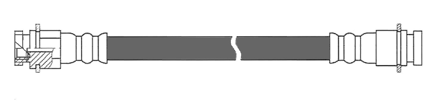 Centric Parts Brake Hose top view frsport 150.63393