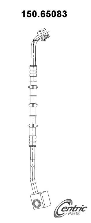 Centric Parts Brake Hose top view frsport 150.65083