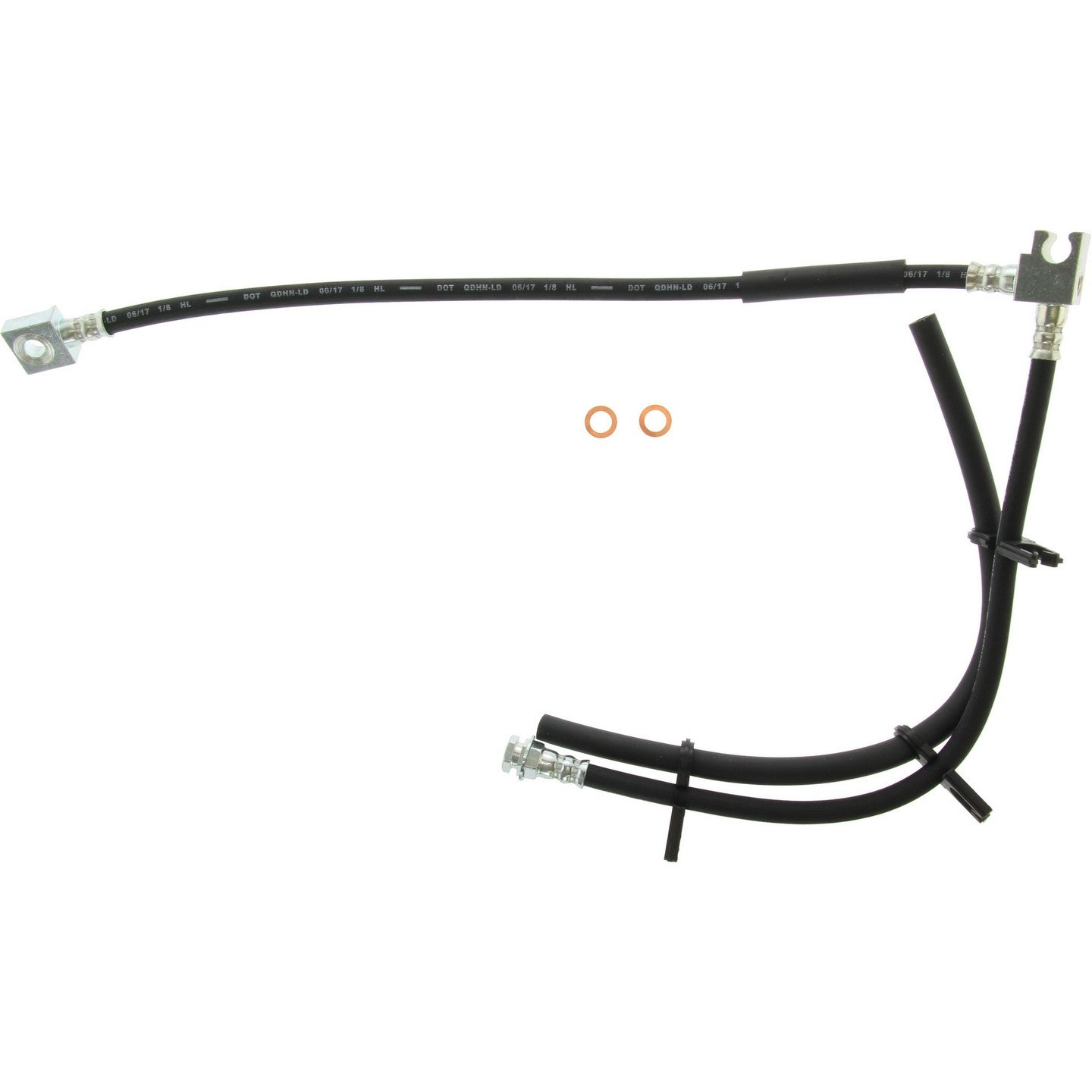 Centric Parts Brake Hose top view frsport 150.65434
