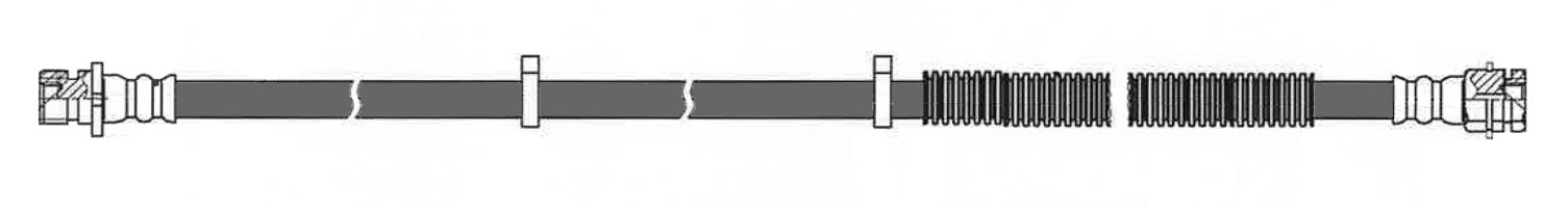 Centric Parts Brake Hose top view frsport 150.65479