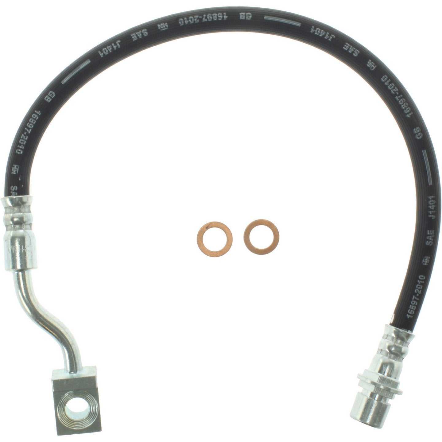 Centric Parts Brake Hose top view frsport 150.66375