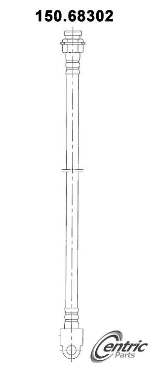 Centric Parts Brake Hose top view frsport 150.68302