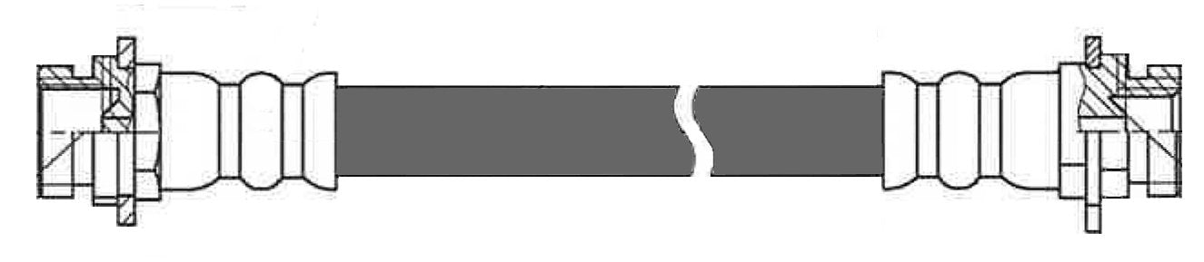 centric parts brake hose frsport 150.69307