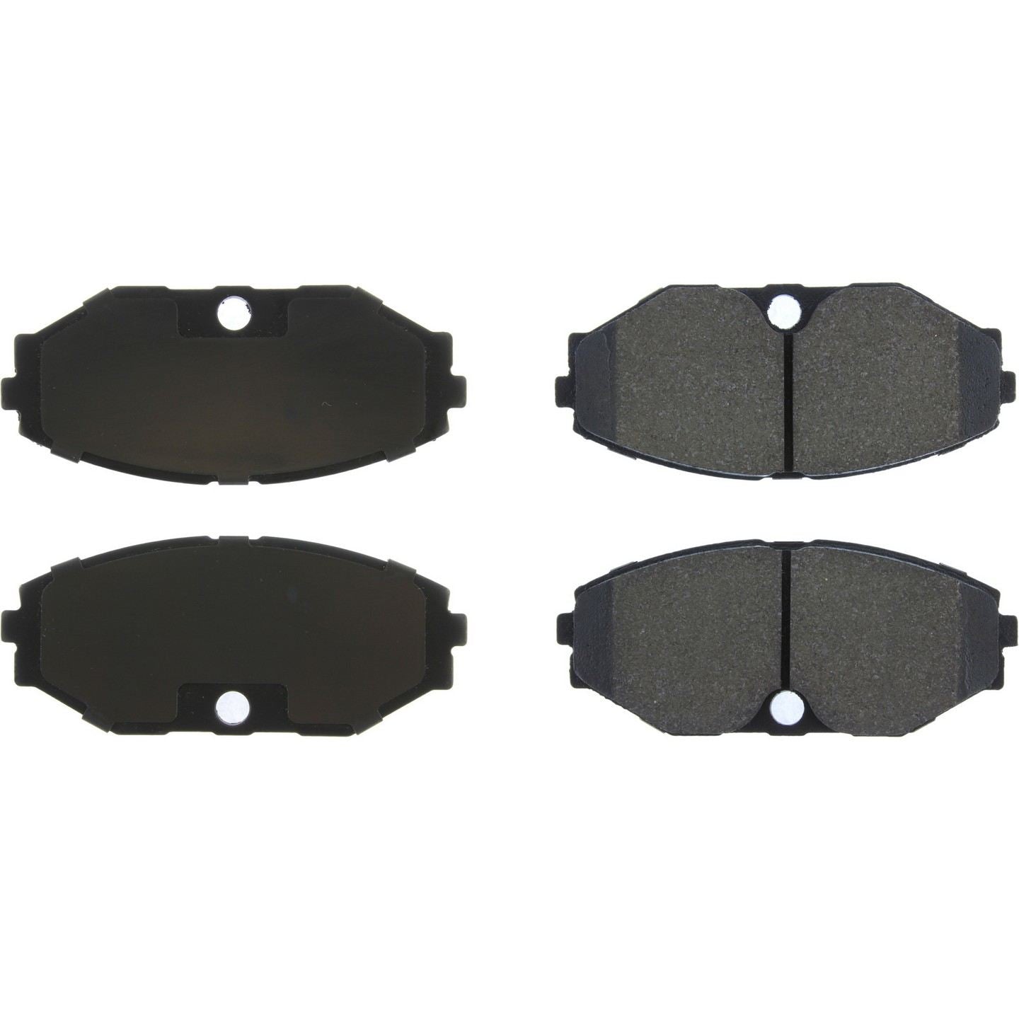 Centric Parts Premium Semi-Metallic Brake Pads with Shims and Hardware top view frsport 300.04860