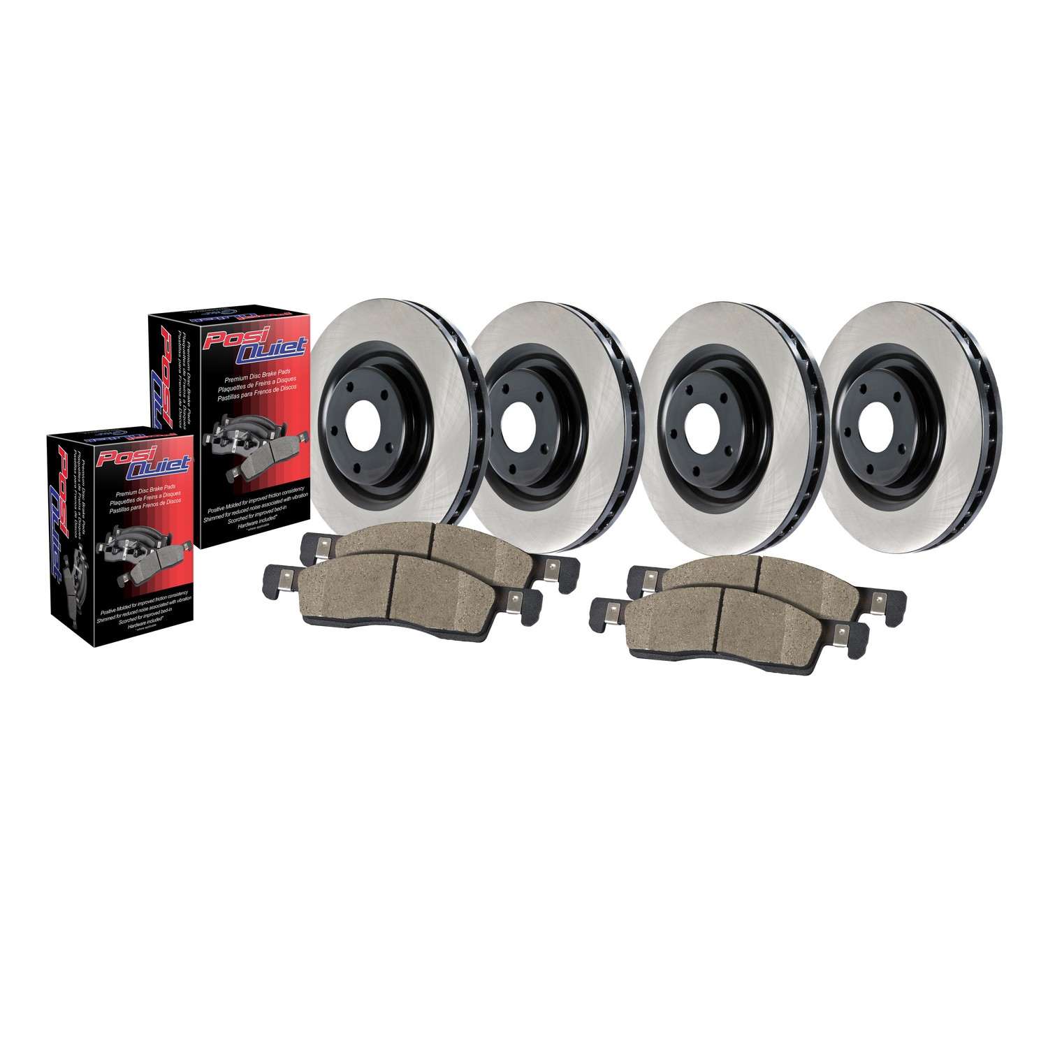 Centric Parts OE Coated Brake Kit 4-Wheel top view frsport 906.33096