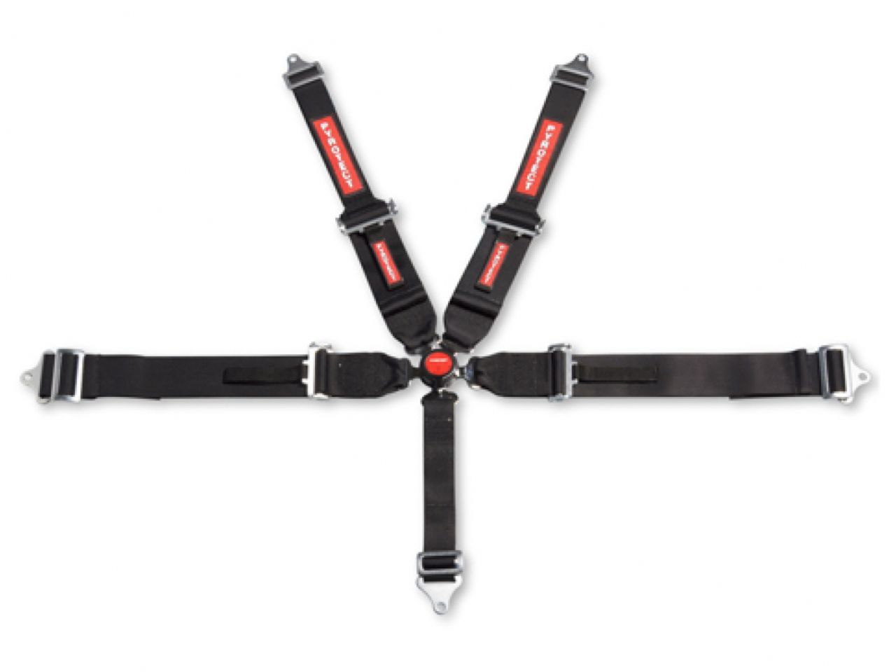 Pyrotect 5PT Harness, 3" Camlock, PD, SFI, W/ Bolt Plates, Black